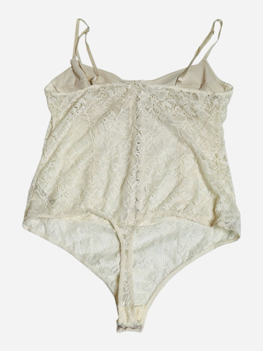 Intimately Free People Night Rhythm Lace Corset Bodysuit Ecru L NWT - Picture 4 of 13